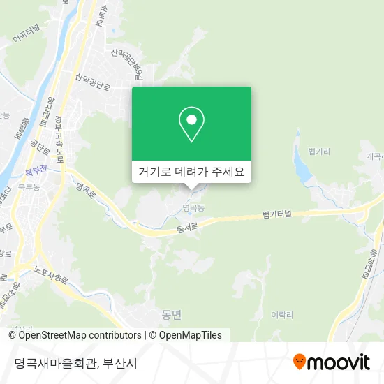 명곡새마을회관 지도