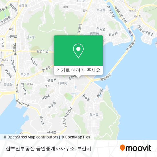 샵부산부동산 공인중개사사무소 지도