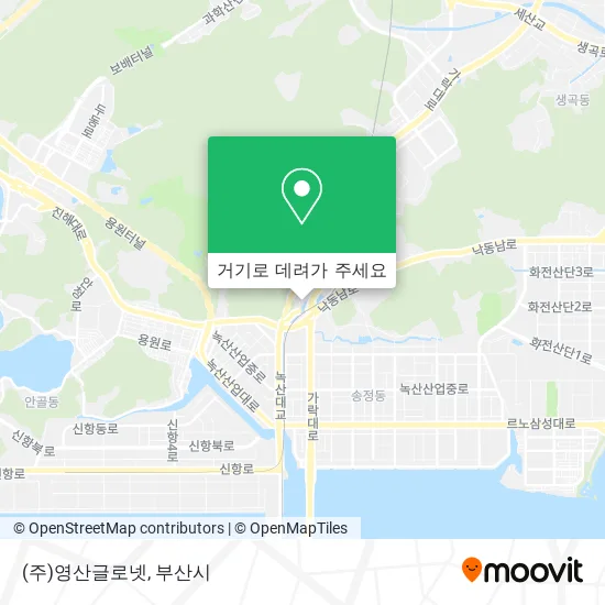 (주)영산글로넷 지도