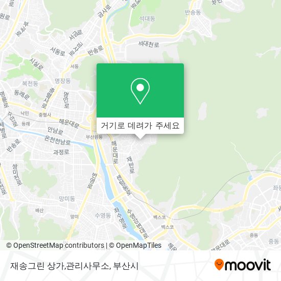 재송그린 상가,관리사무소 지도
