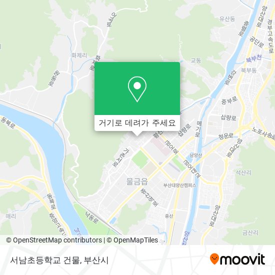 서남초등학교 건물 지도