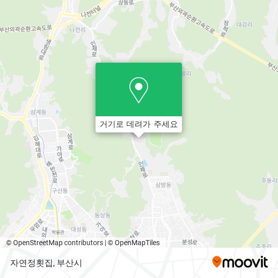 자연정횟집 지도