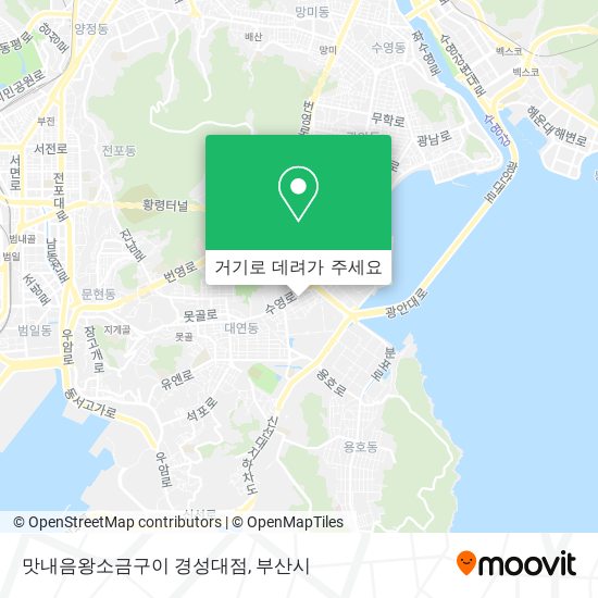 맛내음왕소금구이 경성대점 지도
