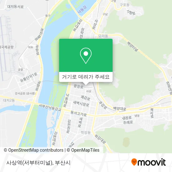 사상역(서부터미널) 지도