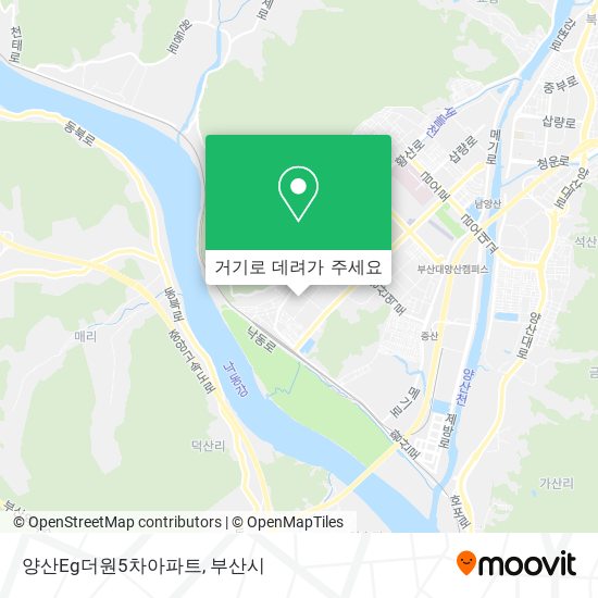 양산Eg더원5차아파트 지도