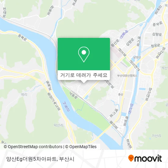 양산Eg더원5차아파트 지도