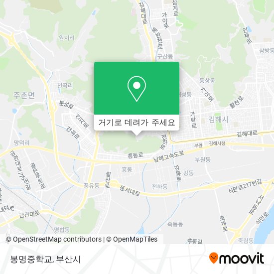 봉명중학교 지도