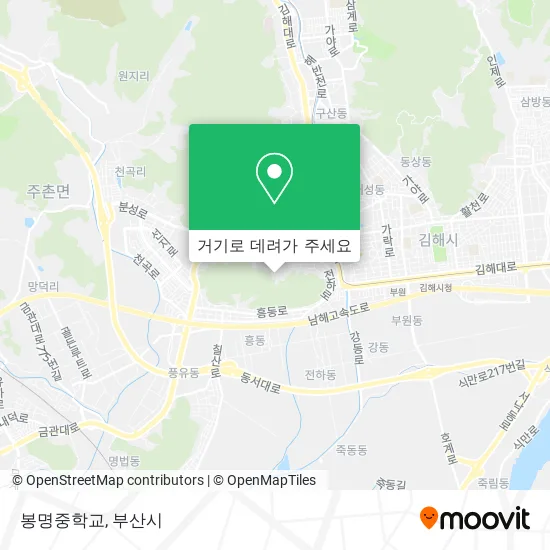 봉명중학교 지도