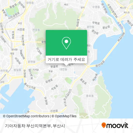 기아자동차 부산지역본부 지도