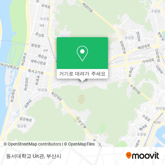 동서대학교 Uit관 지도