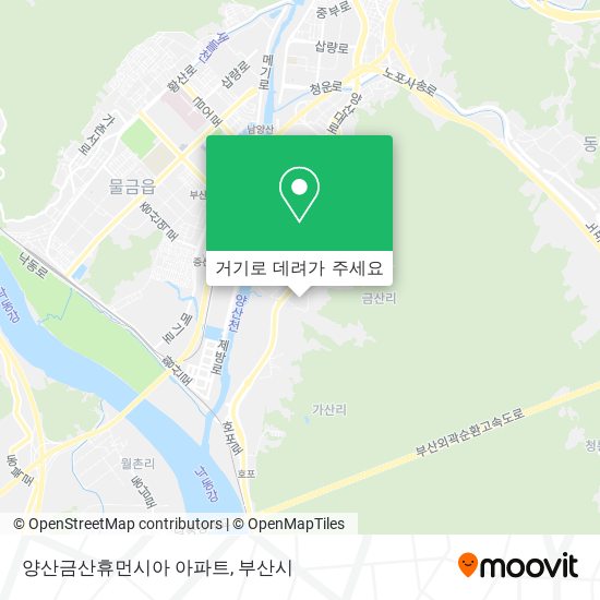 양산금산휴먼시아 아파트 지도