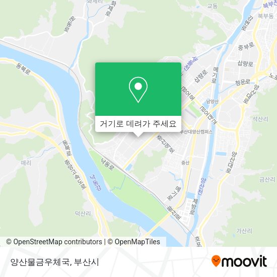 양산물금우체국 지도