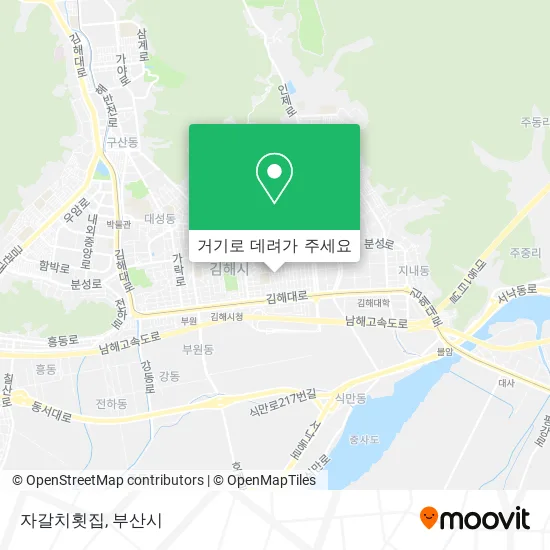 자갈치횟집 지도