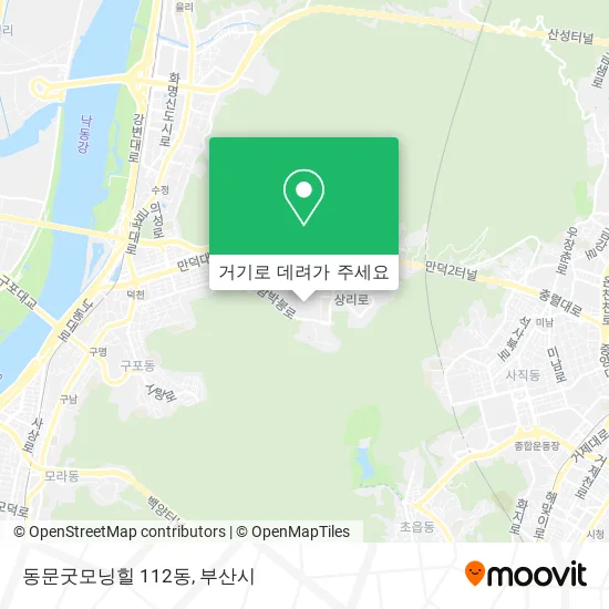 동문굿모닝힐 112동 지도