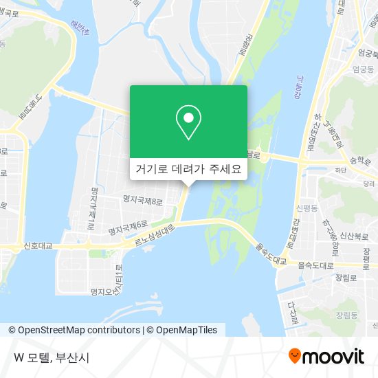 W 모텔 지도