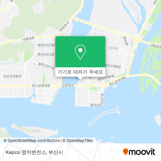 Kepco 명지변전소 지도