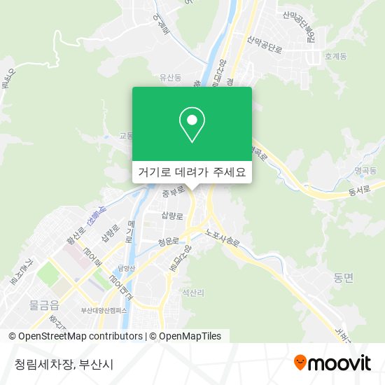 청림세차장 지도