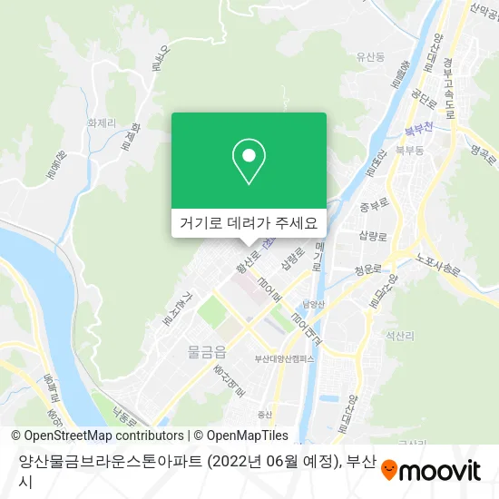 양산물금브라운스톤아파트 (2022년 06월 예정) 지도