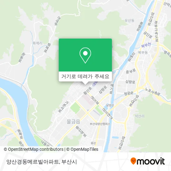 양산경동메르빌아파트 지도