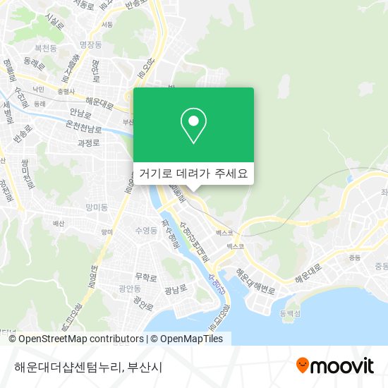 해운대더샵센텀누리 지도