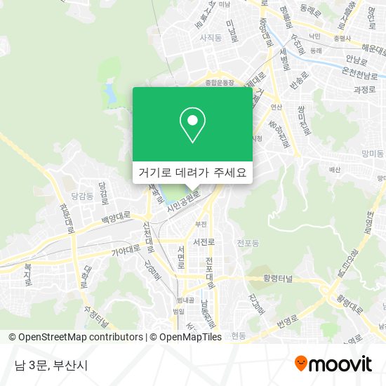 남 3문 지도