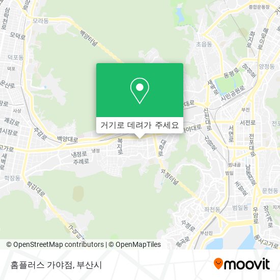 홈플러스 가야점 지도