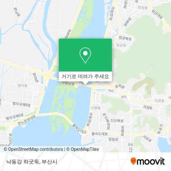 낙동강 하굿둑 지도