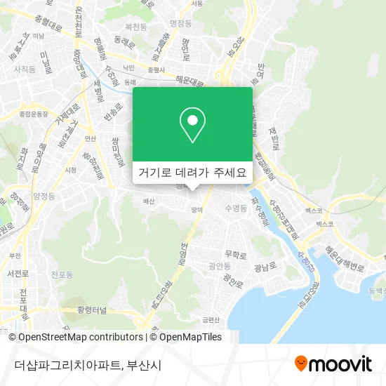 더샵파그리치아파트 지도