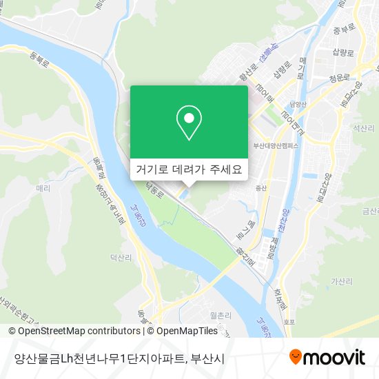 양산물금Lh천년나무1단지아파트 지도