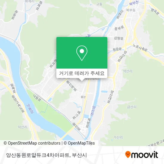 양산동원로얄듀크4차아파트 지도