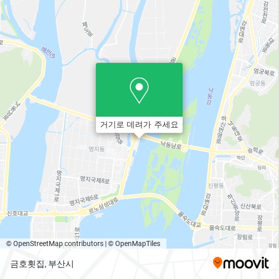 금호횟집 지도