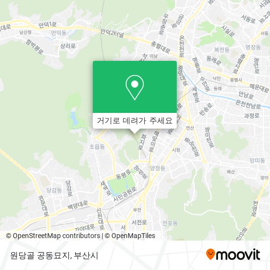 원당골 공동묘지 지도