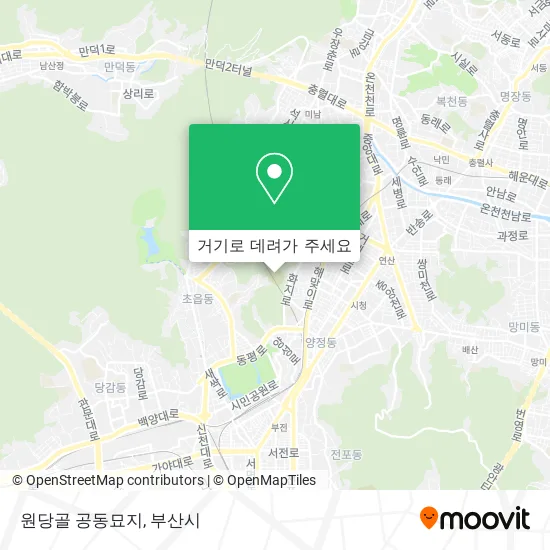 원당골 공동묘지 지도