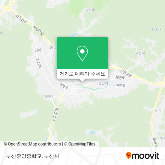 부산중앙중학교 지도