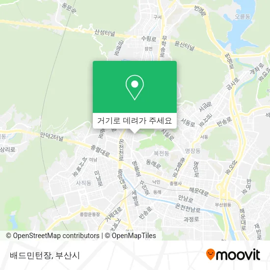배드민턴장 지도