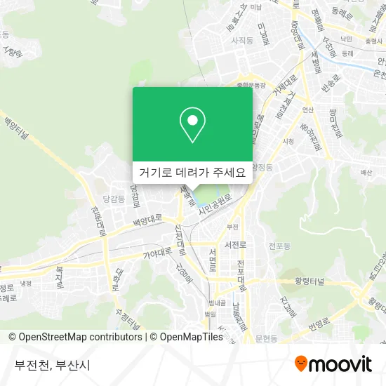 부전천 지도