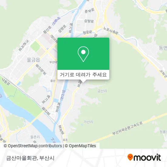 금산마을회관 지도