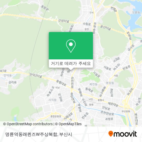 명륜역동래퀸즈W주상복합 지도