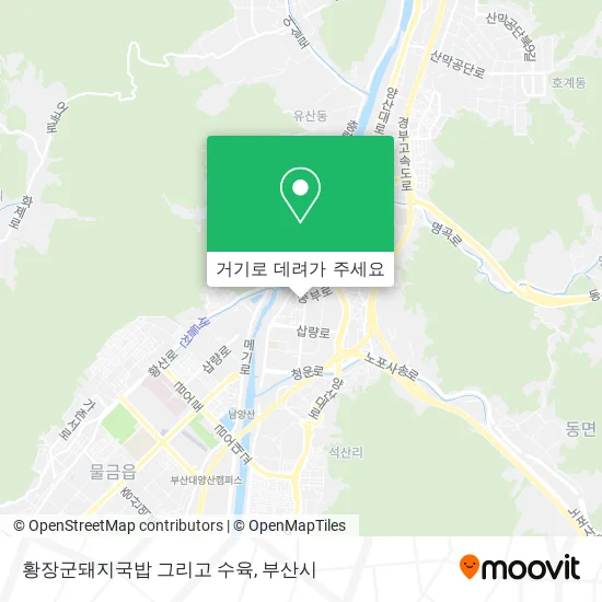 황장군돼지국밥 그리고 수육 지도