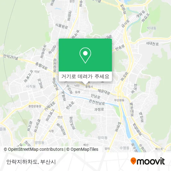 안락지하차도 지도