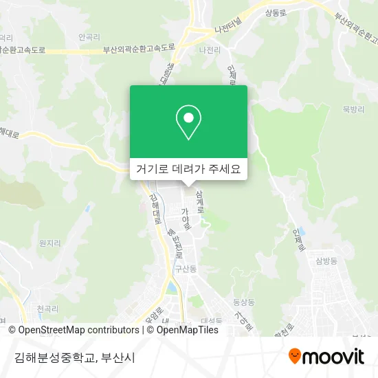 김해분성중학교 지도