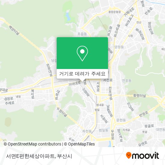 서면E편한세상아파트 지도