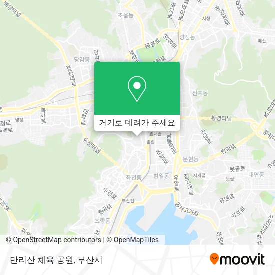 만리산 체육 공원 지도