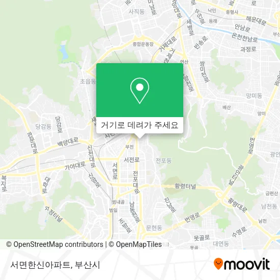 서면한신아파트 지도