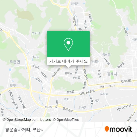 경운중사거리 지도