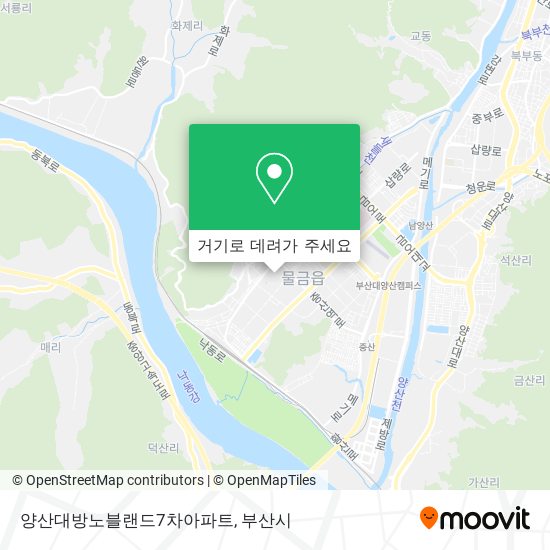 양산대방노블랜드7차아파트 지도