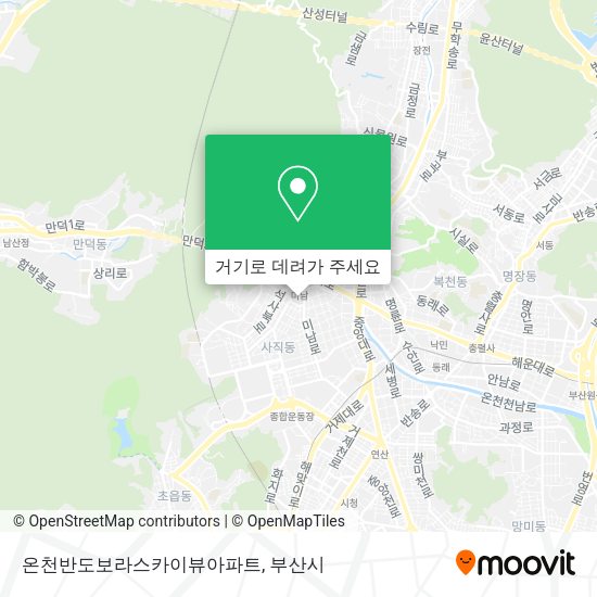 온천반도보라스카이뷰아파트 지도