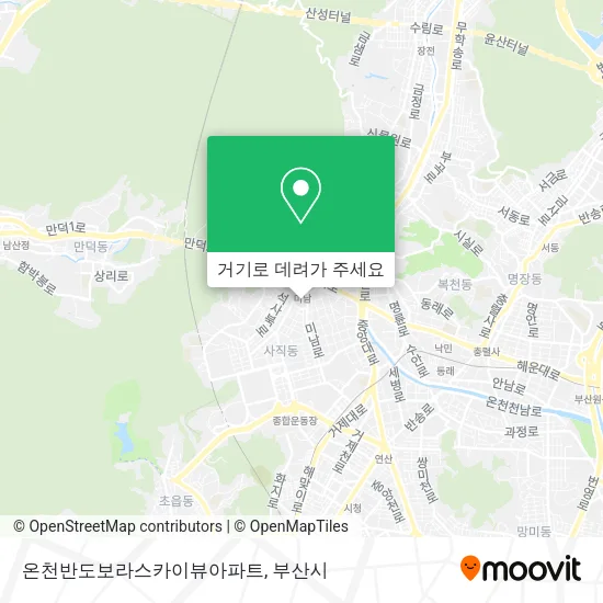 온천반도보라스카이뷰아파트 지도