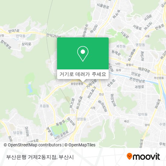 부산은행 거제2동지점 지도