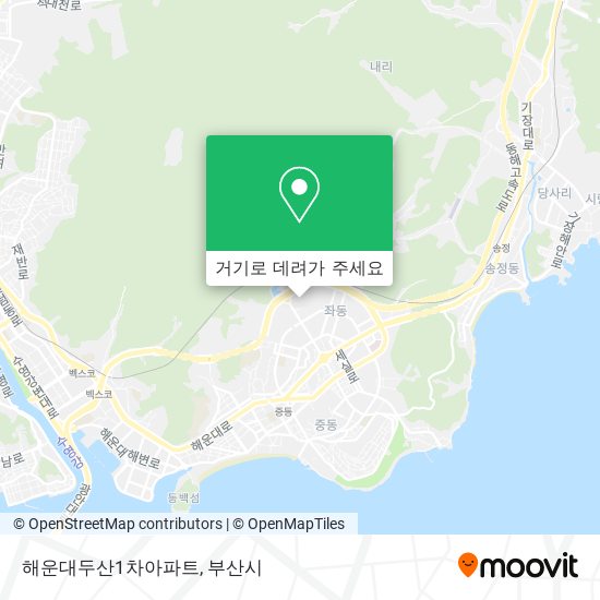 해운대두산1차아파트 지도